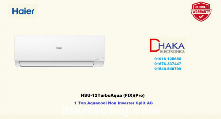 Haier 1 Ton Split Air Conditioner HSU-12TurboAqua